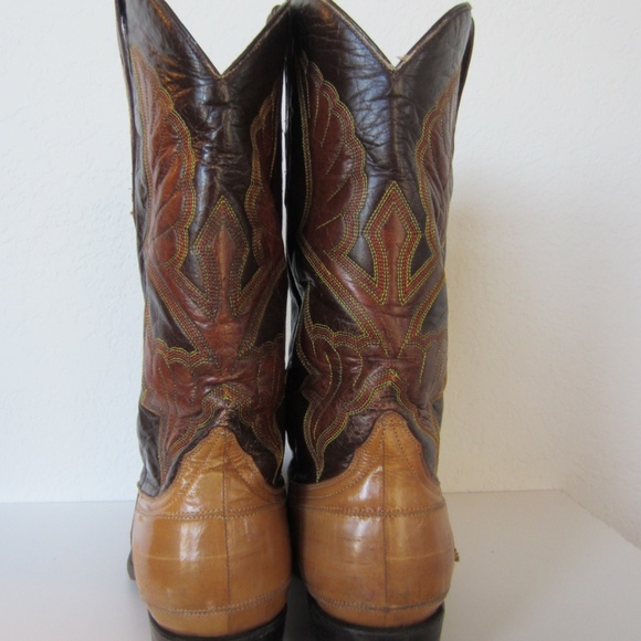 Coyote Joe Boots Brown Leather Pointed Toe Men's - Picture 5 of 11